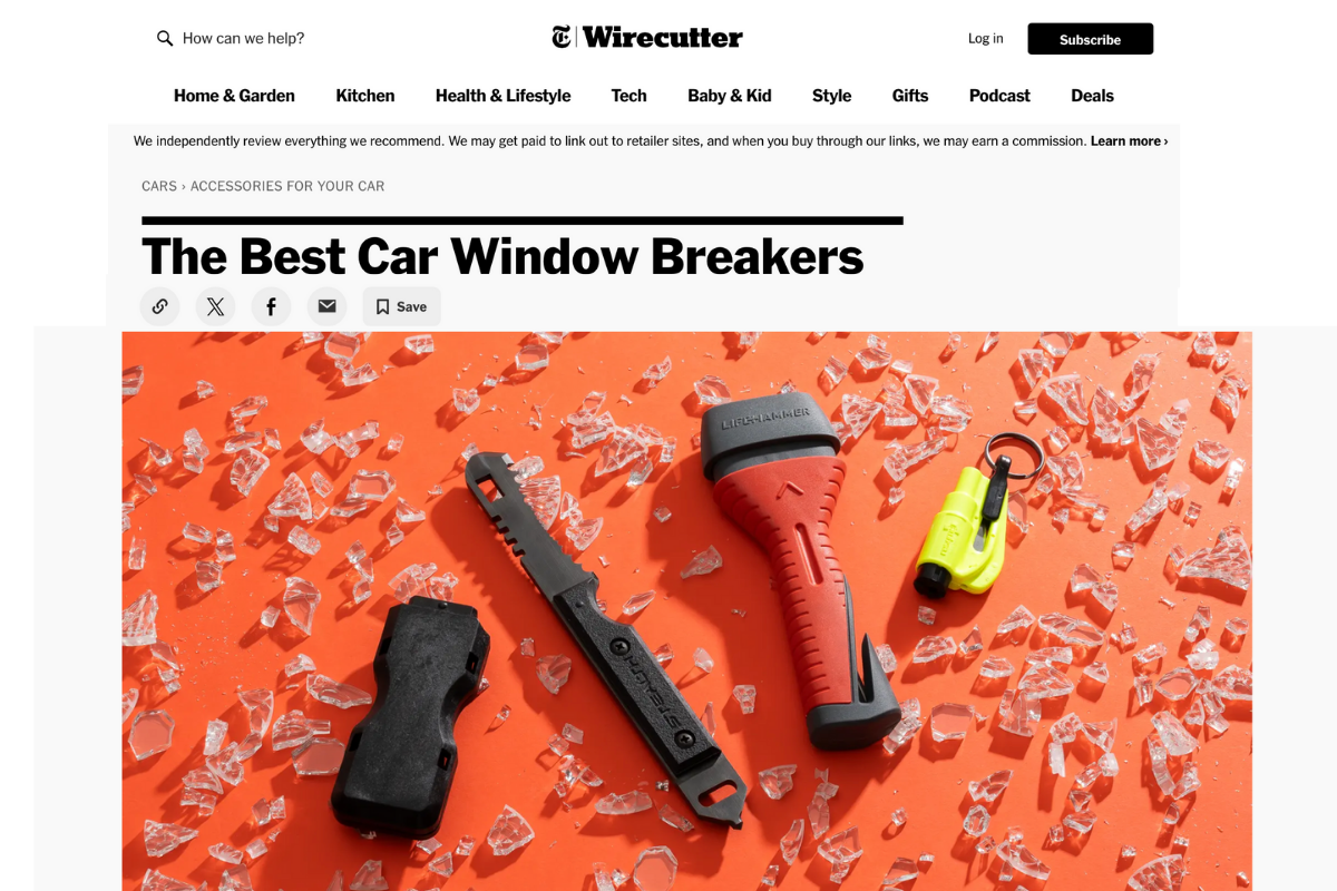 Image featuring four escape tools reviewed Wirecutter writer Jen Gushue